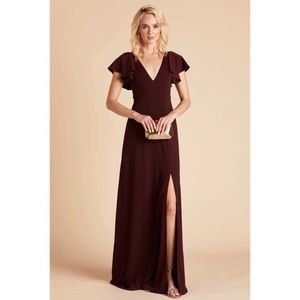 Birdie grey hannah crepe dress cabernet large